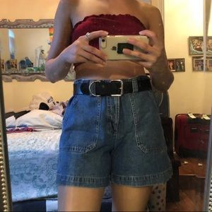 Vintage Blue Denim Shorts